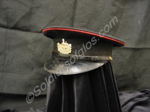 Territorial Army officer's forage cap. With white