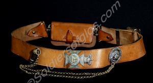 Shoulder belt and pouch. Worn by Major D.L. Rogers