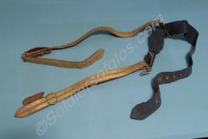 Officer's belt and sword slings.  2nd Rifle Volunt