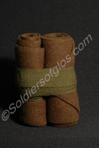 One pair of British Army long puttees, worn by oth