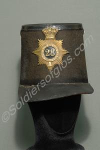 Shako, as worn by other ranks in the 28th North Gl