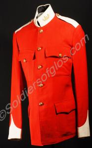 Officer's scarlet serge frock jacket.  Lieutenant