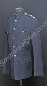 Blue serge frock jacket. Worn by Lieutenant Adrian