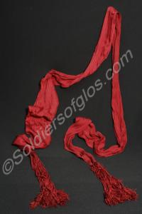 British Officer's crimson silk net shoulder sash w