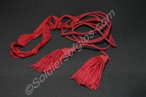 Light Infantry pattern officer's crimson silk barr