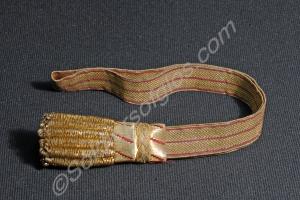 Officer's crimson and gold sword knot with bullion