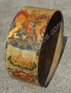 Shell of bass drum of the 3rd Militia Battalion.