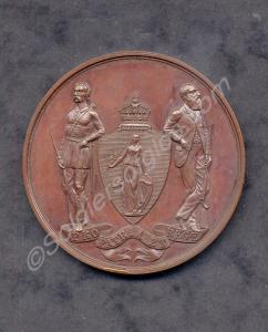 Large bronze medal from the Irish Rifle Associatio
