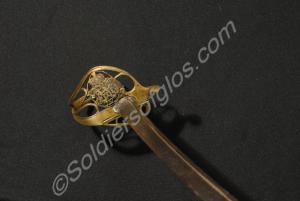 British Infantry Officer's sword and scabbard, (de