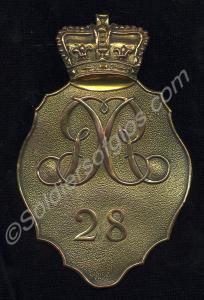 Shako plate as worn by the 28th (North Gloucesters