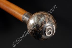 Regimental cane, carried by C.S.M. Edwards of the