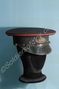Officer's forage cap, as worn by Lieutenant. A.H.