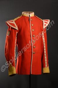 Drummer's tunic with lace and wings, yellow facing