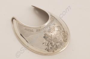 Silver gorget. Royal Bristol Volunteers. c.1814.