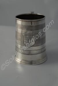 Tankard, engraved "1st Glos R.V. Dm. Maj. J. Hutch