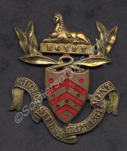 Forage cap badge. Gloucestershire Regiment. 1881-1