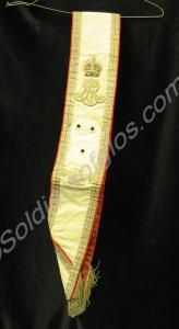 Drum Major's sash, as worn by the Gloucestershire