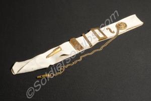 Sword belt, as worn by Major Thomas Gloster during