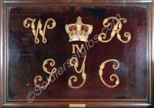 Gloucestershire Yeomanry Cavalry drum banner in fr