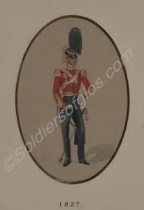 Officer of the Gloucestershire Yeomanry, 1837.From