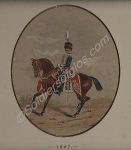 Officer of the Gloucestershire Yeomanry, 1897. Fro