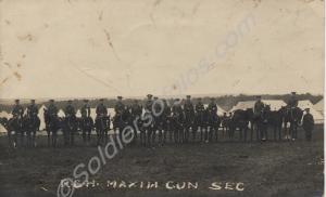 Maxim Gun Section of the Royal Gloucestershire Hus