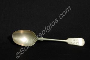 Spoon issued to 7787 Private Edwin Harris. 1st Bat