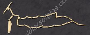 Watch chain made by Boer P.O.W. from pieces of bon