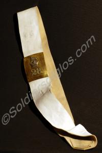 Cross-belt with plate, gilt with silver mounts.  2