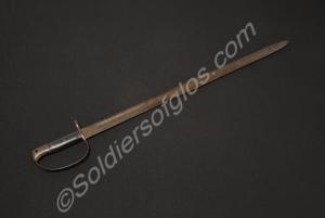 Saw-back sword bayonet for pioneers or artillery,
