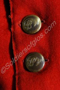 Officer's long-tailed coatee. Captain John Cornock