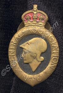 Volunteer Training Corps Central Association badge