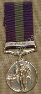 General Service Medal with clasp for Cyprus. Award