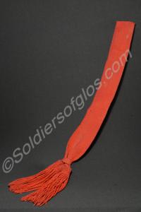 Sergeant's scarlet sash, worn by Colour Sergeant L