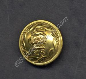 Tunic button. 28th (North Gloucestershire) Regimen