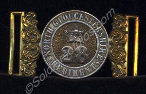 Belt buckle as worn by the 28th North Gloucestersh