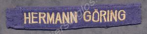 German cuff title, 'Hermann Goring' Panzer Divisio