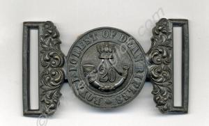 Other Ranks' blackened brass waist-belt buckle. Ro