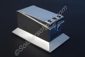 Silver cigar cutter, presented to Officers Mess by