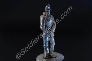 Silver statuette - Private soldier circa. 1870 - f