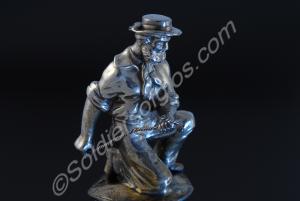 Silver statuette - Sailor - from lid of Officers M