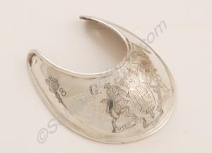 Silver plated gorget. 28th Regiment. c.1768-1795.
