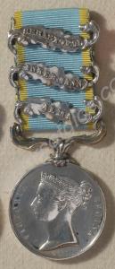 Crimean Medal with clasps for Alma, Inkermann and