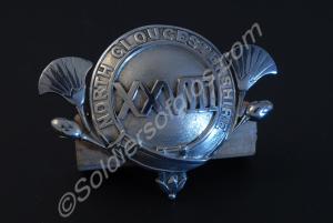 A badge of the 28th North Gloucestershire Regiment