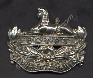 Other Rank's forage cap badge. Gloucestershire Reg