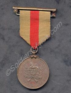 Bronze marksman's medal. Awarded to Private G. Ric