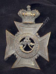 Helmet plate of the 2nd Gloucestershire Rifle Volu