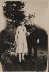 Portrait of a man and woman dated 2nd May 1927.