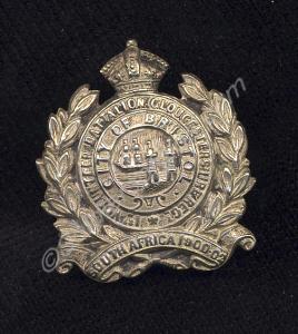 Forage cap badge. 1st (City of Bristol) Volunteer