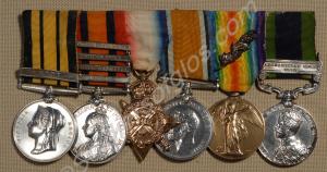Group of six medals; East and West Africa Medal wi